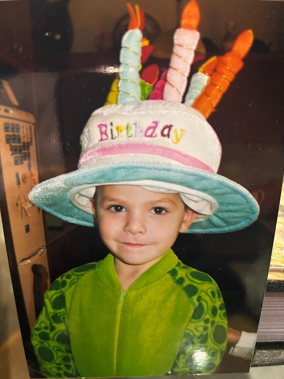 Chris with Birthday Hat